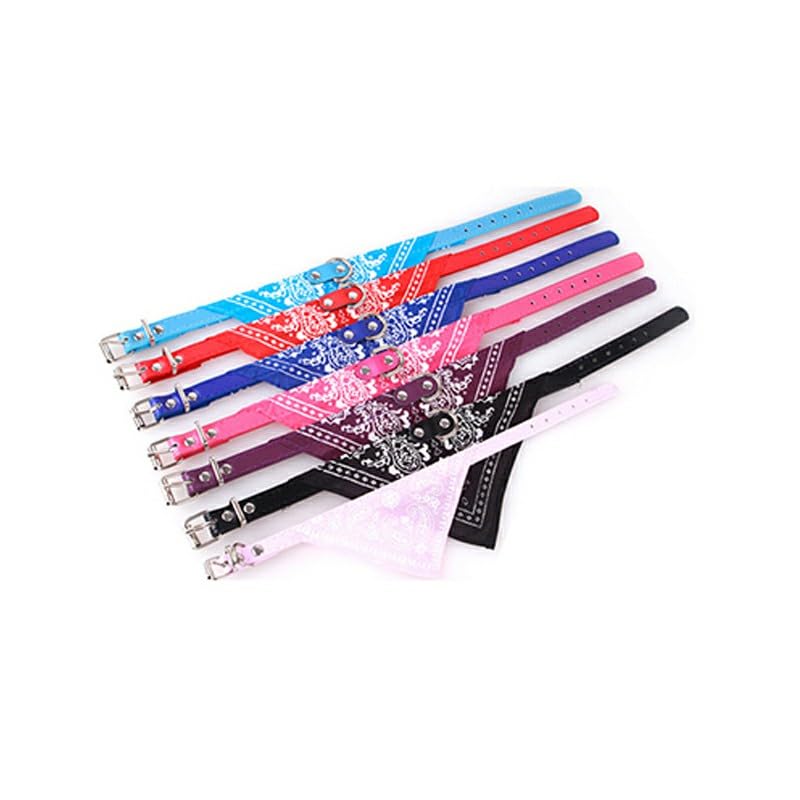Chic Black Bandana Pet Collar – Stylish Lightweight Collar for Small Dogs & Cats