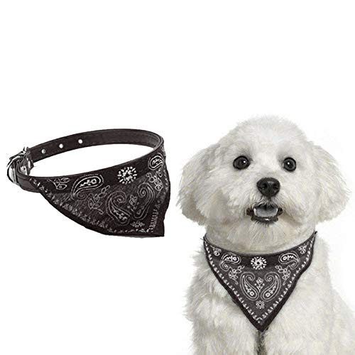 Chic Black Bandana Pet Collar – Stylish Lightweight Collar for Small Dogs & Cats